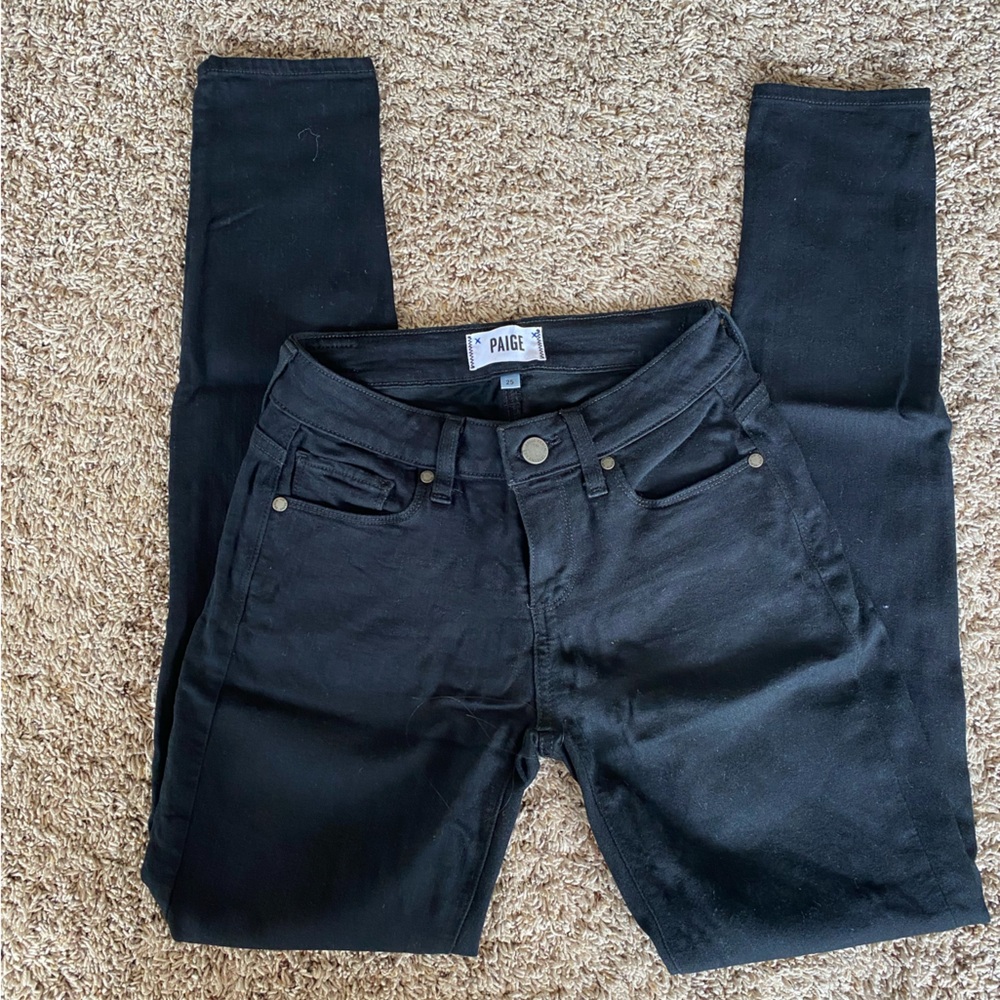 PAIGE Verdugo Ultra Skinny black jeans size 25